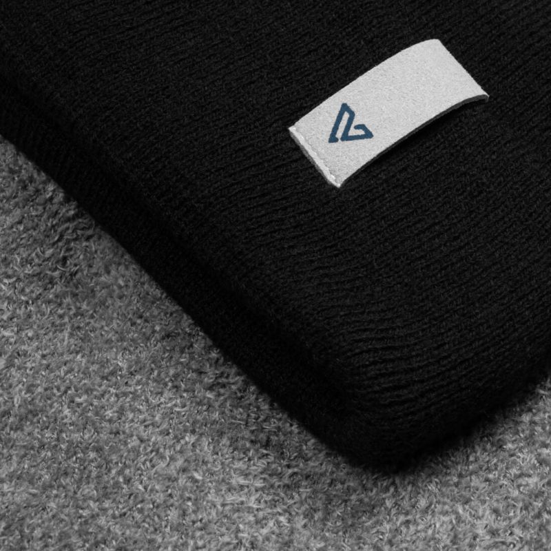 AllWeatherBeanie Black InsideDetail2