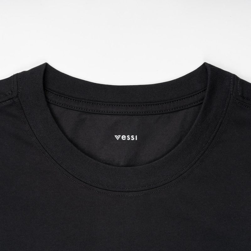 Womens BaseTshirt Black Collar